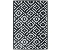Lauko kilimas, baltos ir juodos spalvos, 140x200cm, PP