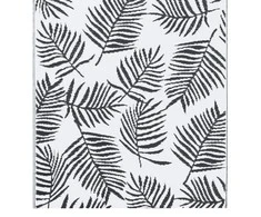 Lauko kilimas, baltos ir juodos spalvos, 160x230cm, PP
