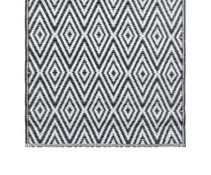 Lauko kilimas, baltos ir juodos spalvos, 190x290cm, PP