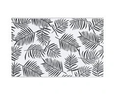 Lauko kilimas, baltos ir juodos spalvos, 120x180cm, PP