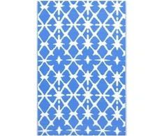 Lauko kilimas, mėlynos ir baltos spalvos, 80x150cm, PP