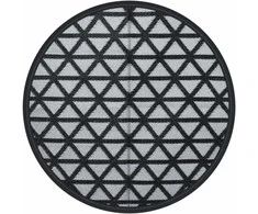 Lauko kilimas, juodos spalvos, 200cm skersmens, PP