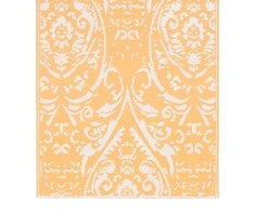 Lauko kilimas, oranžinės ir baltos spalvos, 190x290cm, PP