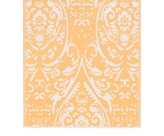 Lauko kilimas, oranžinės ir baltos spalvos, 120x180cm, PP