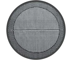 Lauko kilimas, pilkos spalvos, 200cm skersmens, PP