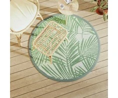 Lauko kilimas, žalios spalvos, 120cm skersmens, PP