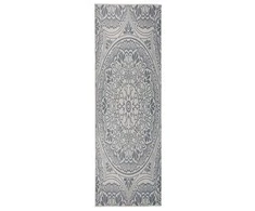 Lauko kilimėlis, mėlynos spalvos, 80x250cm, plokščio pynimo