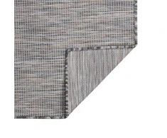 Lauko kilimėlis, rudas ir mėlyna, 120x170cm, plokščio pynimo