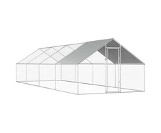 Lauko narvas viščiukams, 2,75x8x1,92 m, galvanizuotas plienas