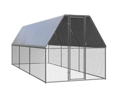 Lauko narvas viščiukams, 2x6x2m, galvanizuotas plienas