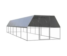 Lauko narvas viščiukams, 3x12x2m, galvanizuotas plienas