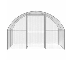Lauko narvas viščiukams, 3x2x2m, galvanizuotas plienas