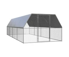 Lauko narvas viščiukams, 3x8x2m, galvanizuotas plienas