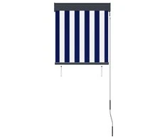 Lauko roletas, baltos ir mėlynos spalvų, 60x250cm