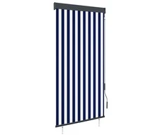 Lauko roletas, baltos ir mėlynos spalvų, 100x250cm