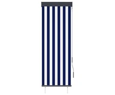 Lauko roletas, baltos ir mėlynos spalvų, 60x250cm
