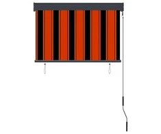 Lauko roletas, oranžinės ir rudos spalvų, 100x250cm