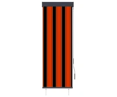 Lauko roletas, oranžinės ir rudos spalvų, 60x250cm