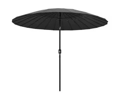 Lauko skėtis nuo saulės su aliuminio stulpu, antracito, 270cm