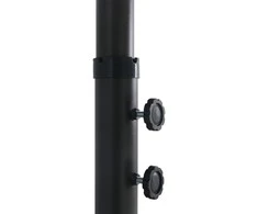 Lauko skėtis nuo saulės su aliuminio stulpu, mėlynas, 460x270cm