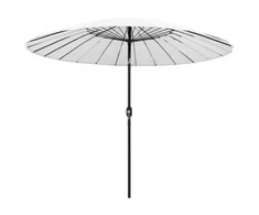 Lauko skėtis nuo saulės su aliuminio stulpu, smėlio, 270cm