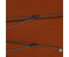 Lauko skėtis nuo saulės su aliuminio stulpu, terakota, 270cm