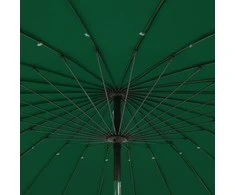Lauko skėtis su aliuminio stulpu, žalios spalvos, 270cm
