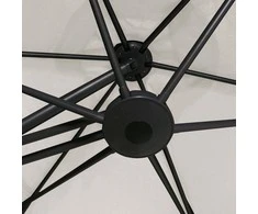 Lauko skėtis nuo saulės su plieniniu stulpu, smėlio, 300cm