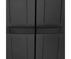 Lauko spintelė daiktams, juodos spalvos, 97x37x165cm, PP