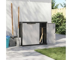 Lauko spintelė daiktams, pilkos/juodos spalvos, 97x37x85cm, PP