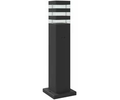 Lauko šviestuvas, 3vnt., juodas, 50cm, aliuminis