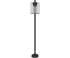 Lauko šviestuvas, juodos spalvos, 100cm, nerūdijantis plienas