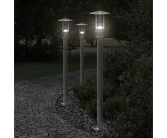 Lauko šviestuvas, sidabrinis, 100cm, nerūdijantis plienas