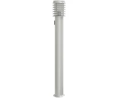 Lauko šviestuvas su išvedimu, sidabrinis, 110cm, plienas