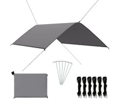 Lauko tentas, pilkos spalvos, 3x2m