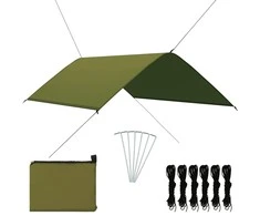 Lauko tentas, žalios spalvos, 3x2m