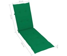 Sofa Lauko terasos kėdė su pakoja ir pagalvėle, akacijos masyvas