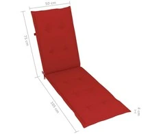 Sofa Lauko terasos kėdė su pakoja ir pagalvėle, akacijos masyvas