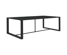 Lauko valgomojo stalas, antracito, 120x60x66cm, aliuminis