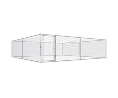 Lauko voljeras šunims, 4x4x1m, galvanizuotas plienas