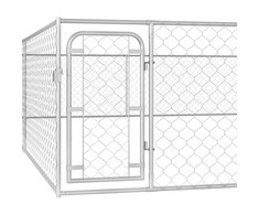 Lauko voljeras šunims, 6x6x1m, galvanizuotas plienas
