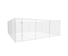 Lauko voljeras šunims, 570x570x185 cm, galvanizuotas plienas