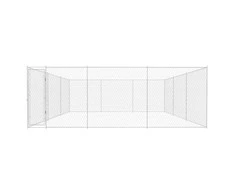 Lauko voljeras šunims, 570x570x185 cm, galvanizuotas plienas