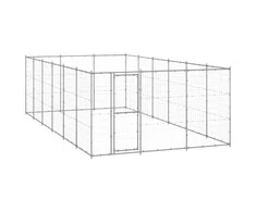 Lauko voljeras šunims, galvanizuotas plienas, 21,78m²