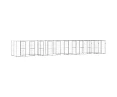 Lauko voljeras šunims, galvanizuotas plienas, 26,62m²