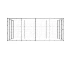 Lauko voljeras šunims, galvanizuotas plienas, 14,52m²