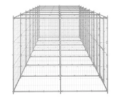 Lauko voljeras šunims, galvanizuotas plienas, 16,94m²