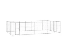 Lauko voljeras šunims, galvanizuotas plienas, 33,88m²