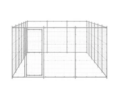 Lauko voljeras šunims, galvanizuotas plienas, 21,78m²