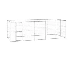 Lauko voljeras šunims, galvanizuotas plienas, 12,1m²